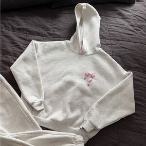 EDIKTED Sasha Bow Detail Hoodie